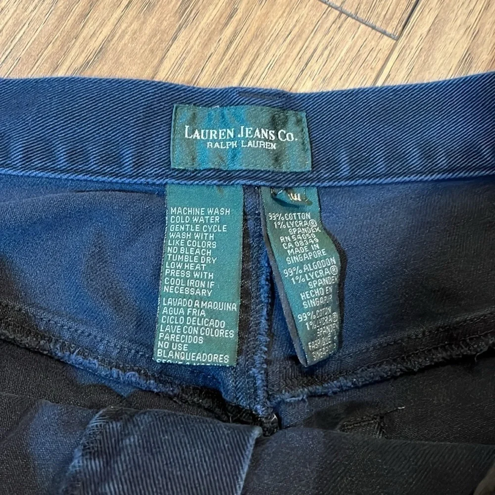 RALPH LAUREN JEANS CO. Navy straight legs jeans, size 20 W - Picture 2 of 4